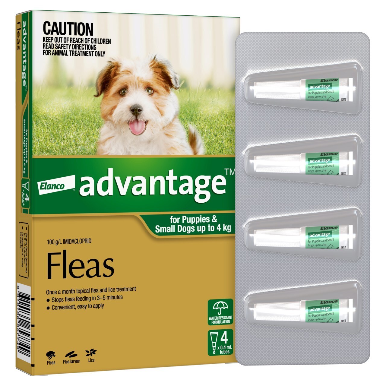 Advantage Dogs under 4kg - 4's