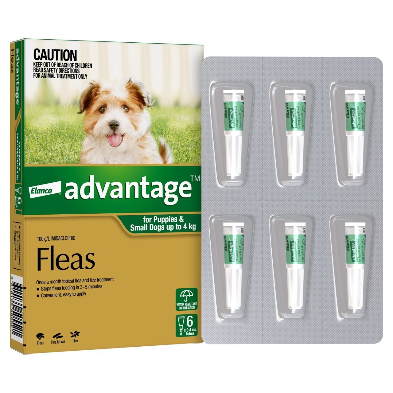 Advantage Dogs under 4kg - 6's