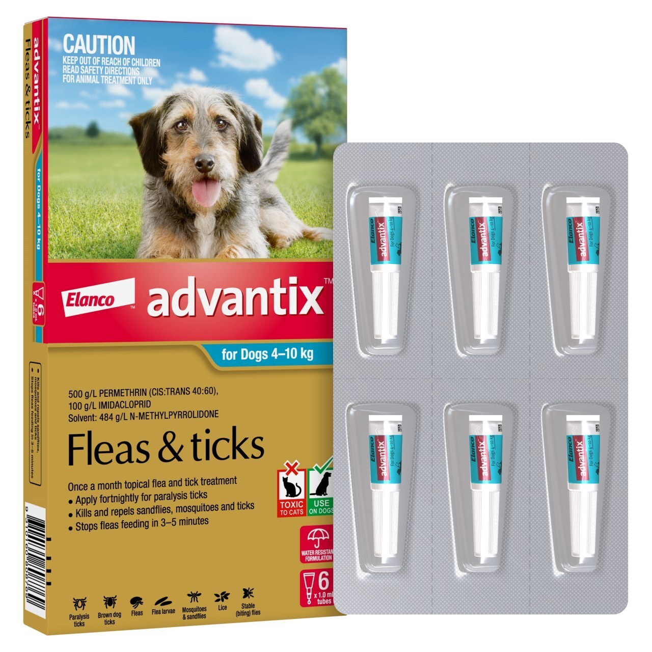 Advantix Dog 4-10kg 6's
