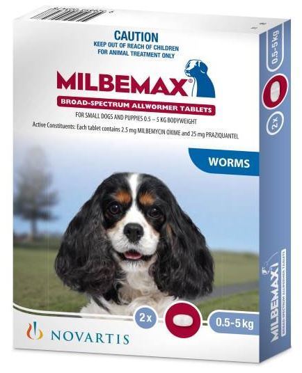 Milbemax Dog 2'S(0.5 - 5Kg)