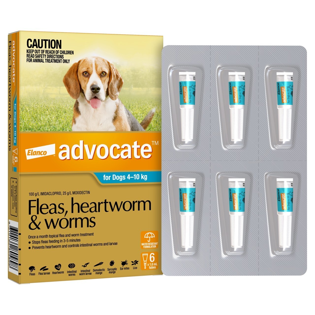 Advocate Dog 4-10kg 6's
