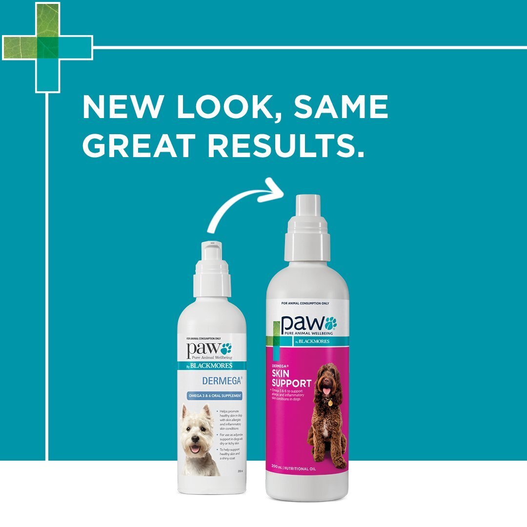 PAW Dermega Omega Skin Support Oral Supplement for Cats & Dogs - 200ml