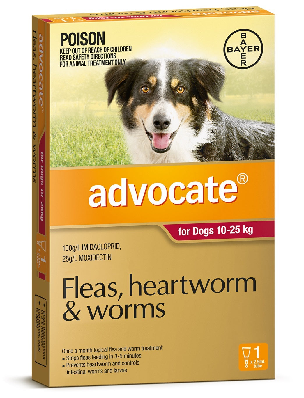 Advocate Dog 10-25kg Single