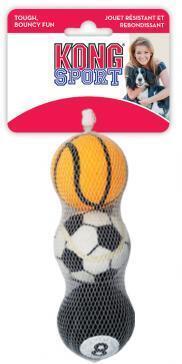 3 x KONG Sport Balls Assorted 3 Pack Medium