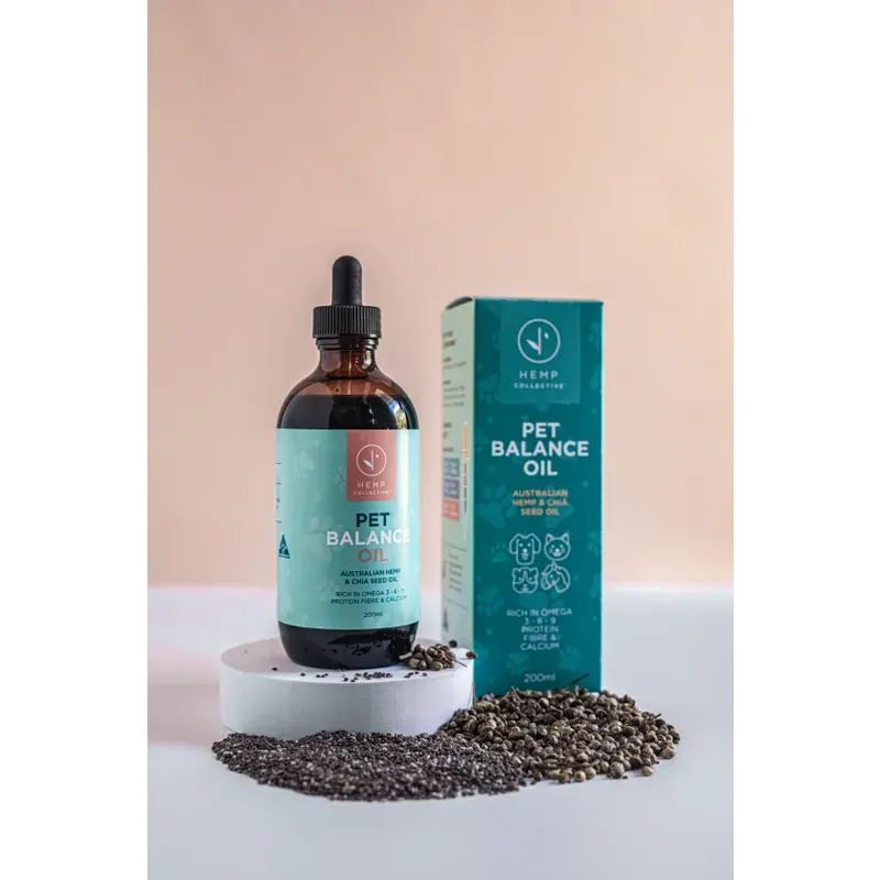 Hemp Collective Pet Balance Oil - Hemp Chia Seed Oil 200Ml