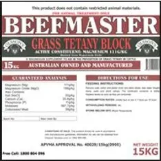 Olsson's Beefmaster Grass Tetany Block 15kg
