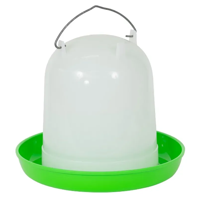 Showmaster Green & White Poultry Ball Drinker 4L 4 Pack