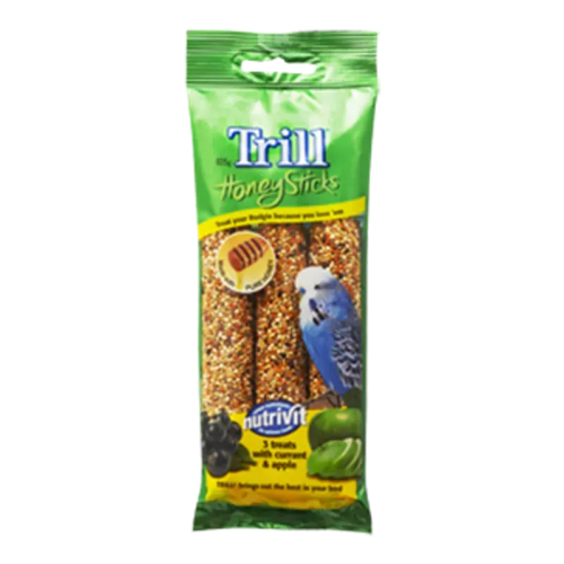 Trill Honeysticks For Budgies 105G 8Pk (Om8)
