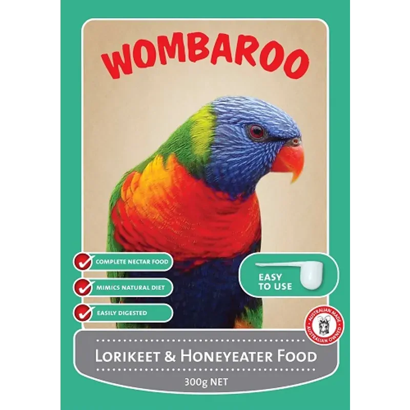 Wombaroo Lorikeet & Honeyeater Food 300G