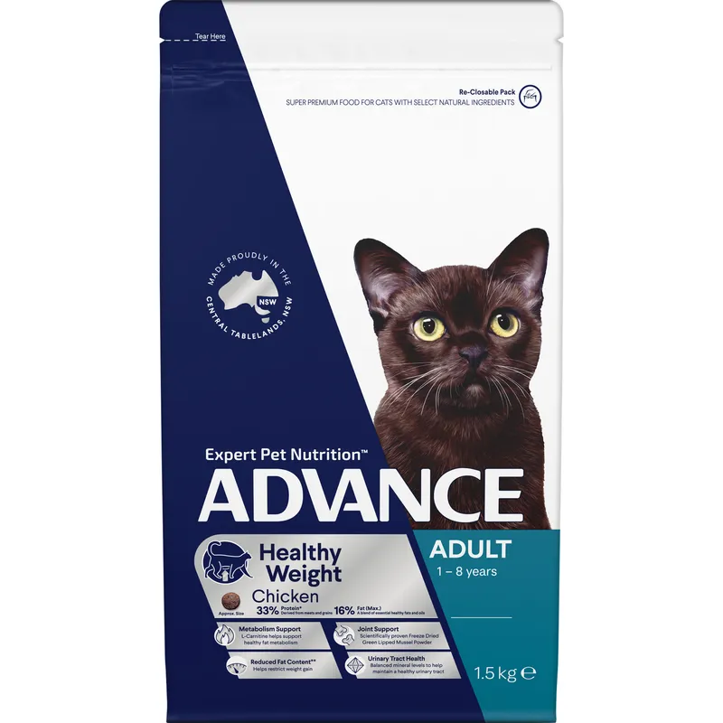 Advance Cat Adult Healthy Weight Chicken 1.5Kg