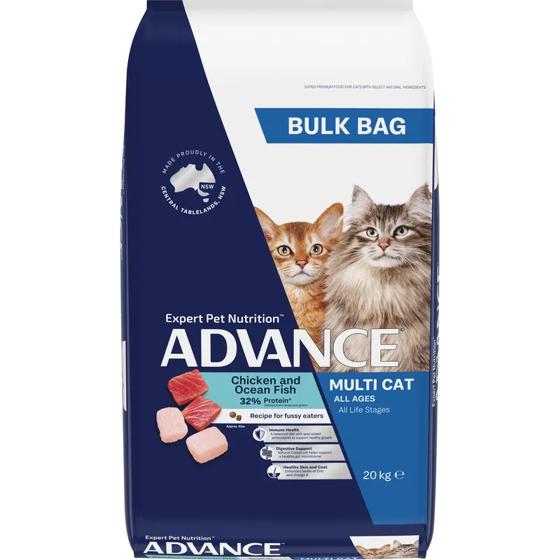 Advance Multi-Cat Adult Chicken And Ocean Fish 20Kg