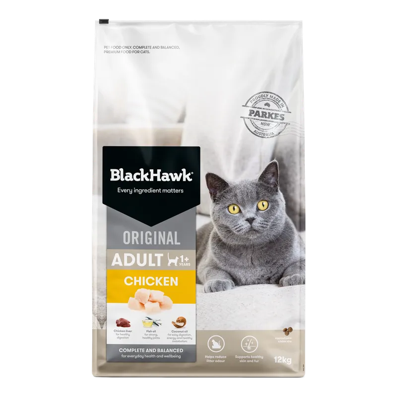 Black Hawk Cat Chicken 12Kg