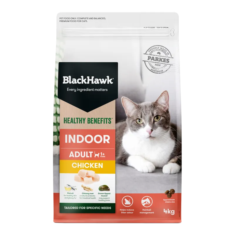 Black Hawk Cat Healthy Benefits Indoor Chkn 4Kg