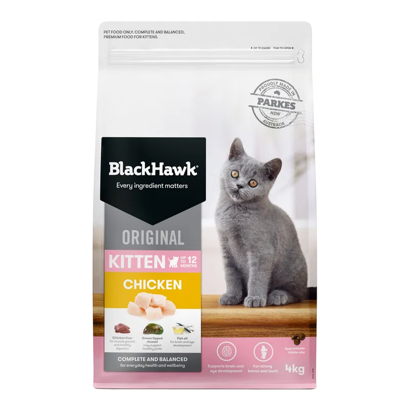 Black Hawk Kitten Chicken 4Kg