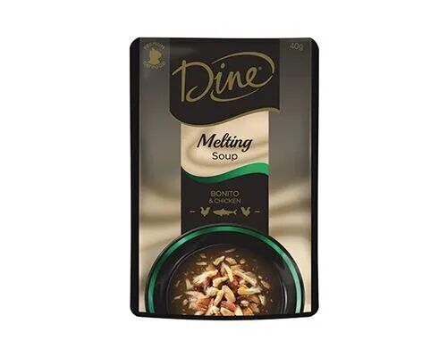 Dine Melting Soup Tuna and Chicken Wet Cat Food 40g 12 Pack