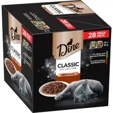 Dine Classic Chkn In Gvy Beef & Liver 28Pk