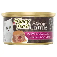 Fancy Feast Savory Center Salmon Pate 85G 24Pk(Om24)