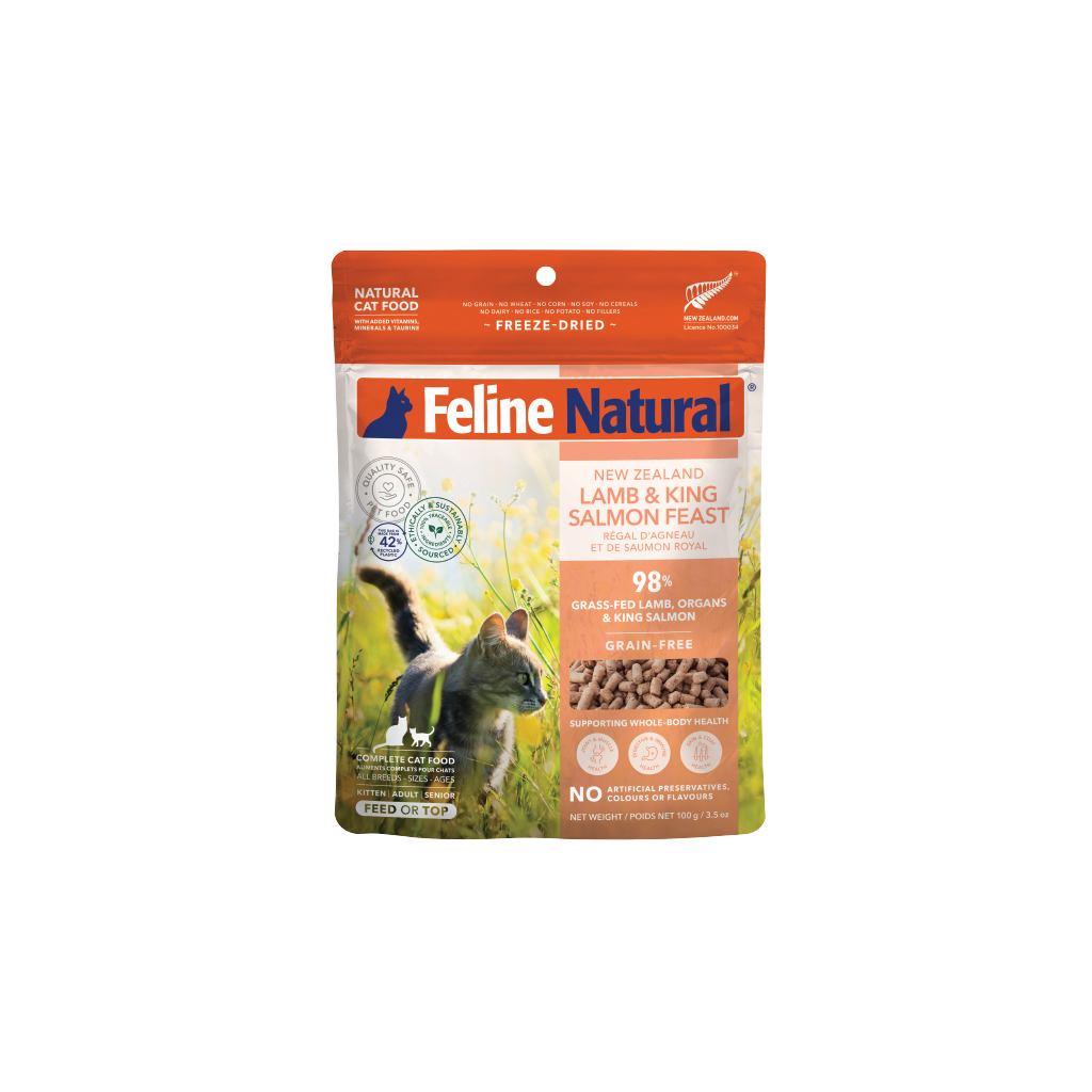 Feline Natural Fd Nz Lamb & King Salmon Feast 100G