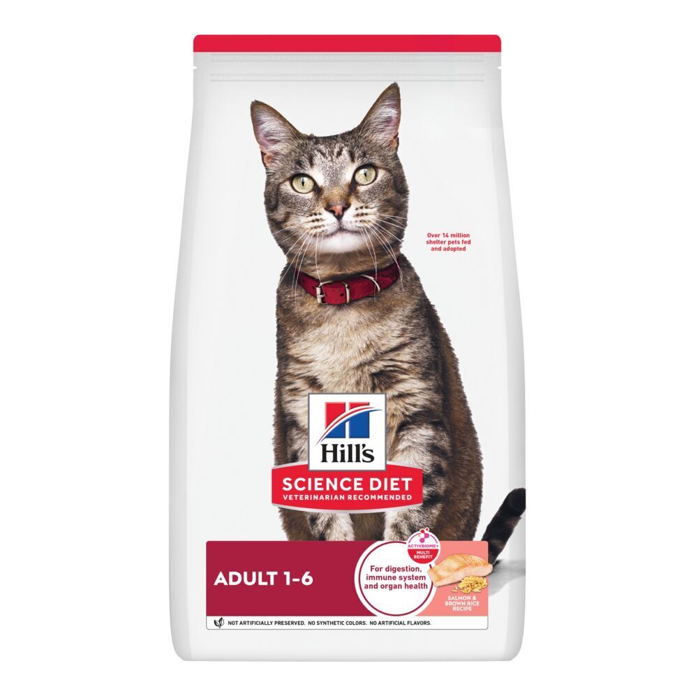 Hills Science Diet Adult Salmon and Brown Rice Dry Cat Food 2.94kg