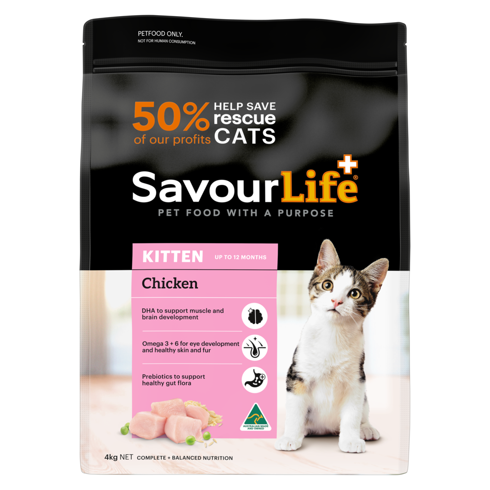 Savourlife Chicken Kitten Dry Food 4Kg