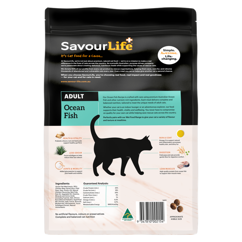 Savourlife Ocean Fish Adult Cat Dry Food 2Kg