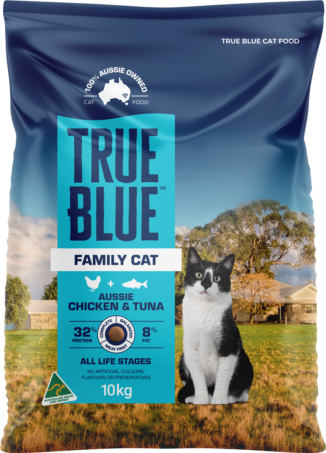 True Blue Family Cat Aussie Chicken & Tuna 10kg