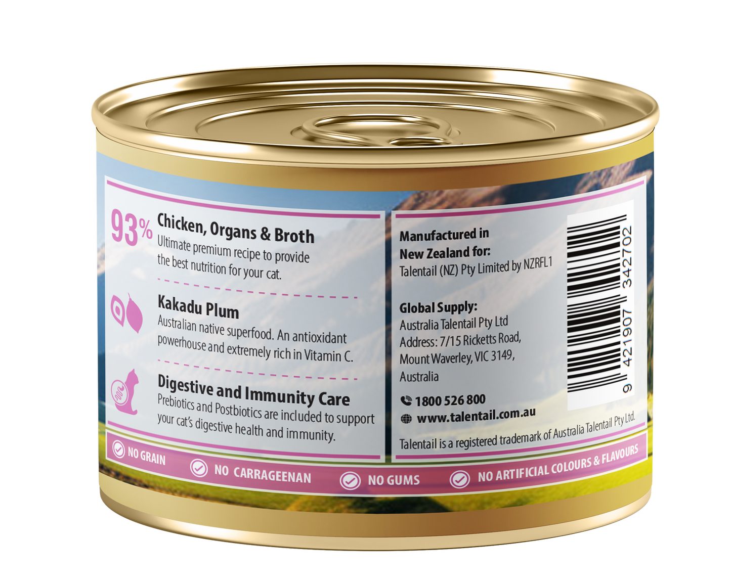 Talentail Ultimate Nz Chicken Mousse Cat 180G X12 (Om12)