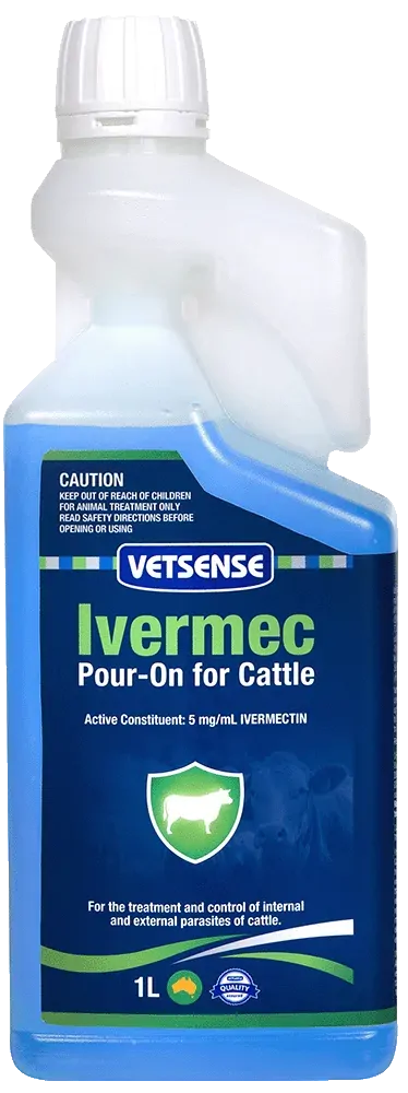 Vetsense Ivermec Pour-On For Cattle 1L