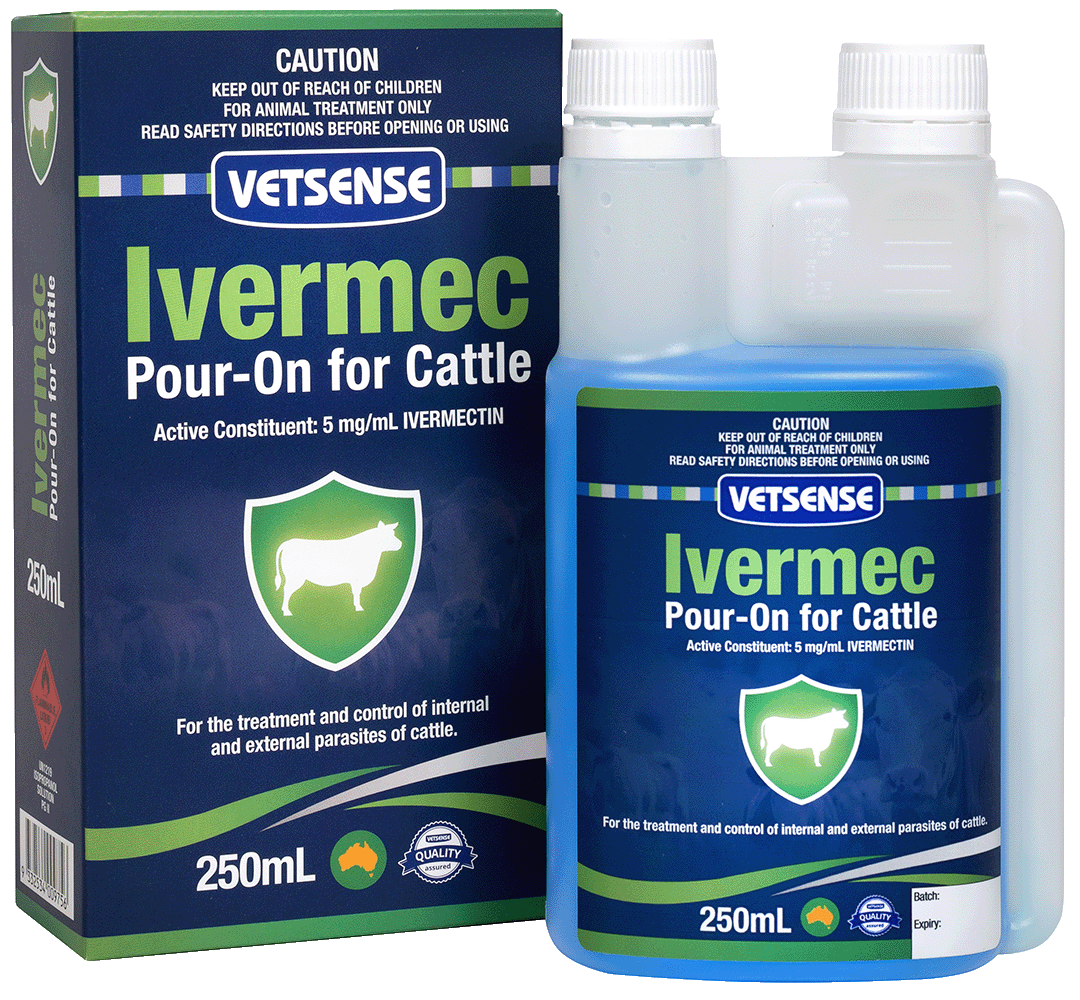 Vetsense Ivermec Pour-On For Cattle 250Ml