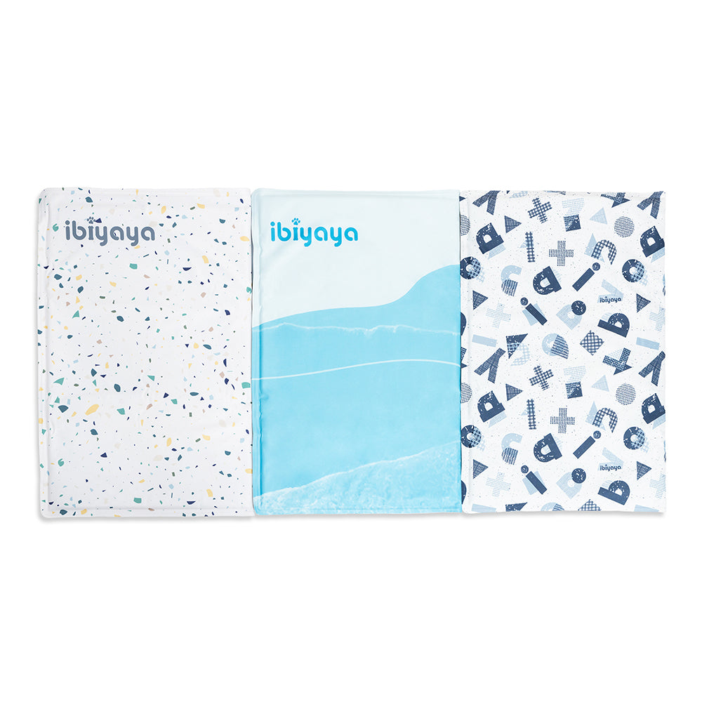 Ibiyaya Chill Pad Dog Cooling Mat - Doodle Letters