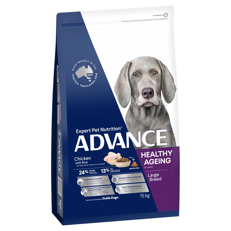 Advance Dog Healthy Ageing Lge Brd Chick 15Kg