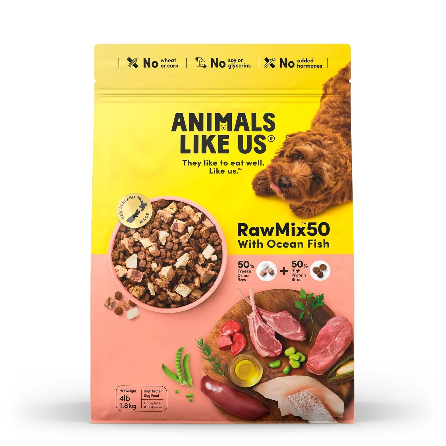 Animals Like Us Rawmix50 With Ocean Fish 1.8Kg