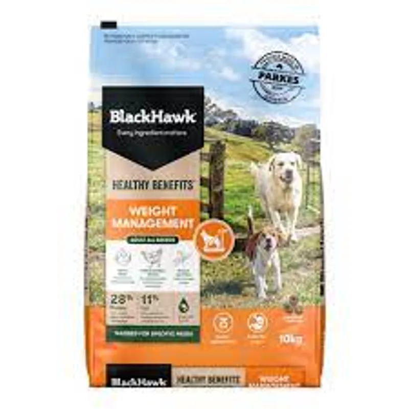 Black Hawk Healthy Benefits Weight Management Dry Dog Food 10kg