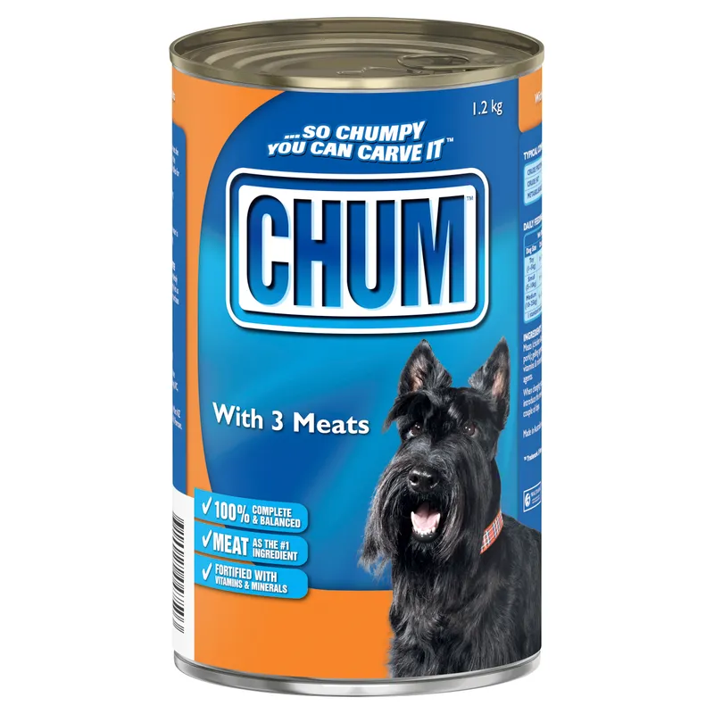 Chum Wet With Three Kinds Of Meat 1.2Kg 12Pk(Om12)