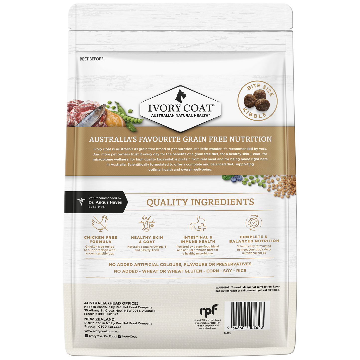Ivory Coat Gf Lamb And Sardine 2Kg