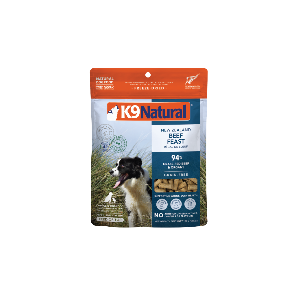 K9 Natural Grain-Free Fd Nz Beef Feast 100G