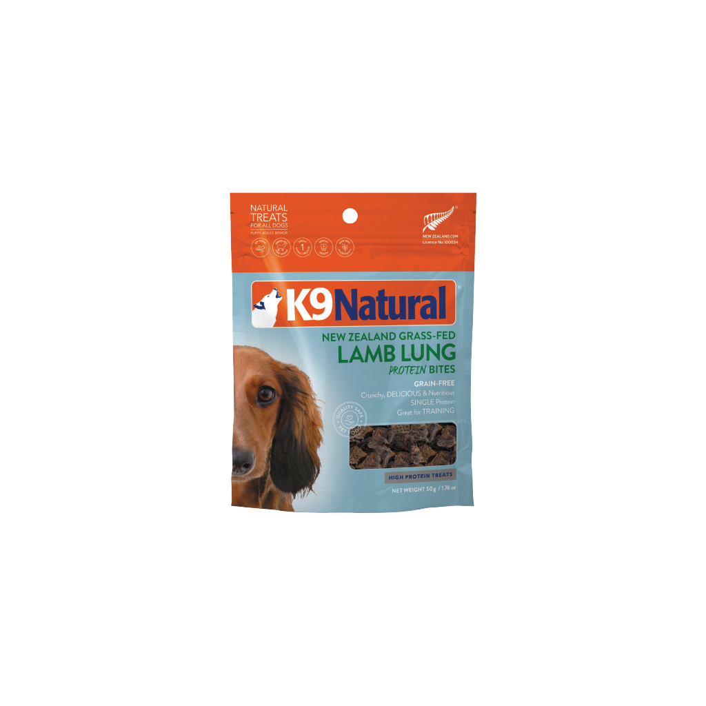 K9 Natural Grain-Free Ad Protein Bites Lamb Lung 50G