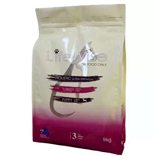 LifeWise Puppy Stage 3 Grain Free Turkey with Lamb Small Bites Dry Dog Food 9kg