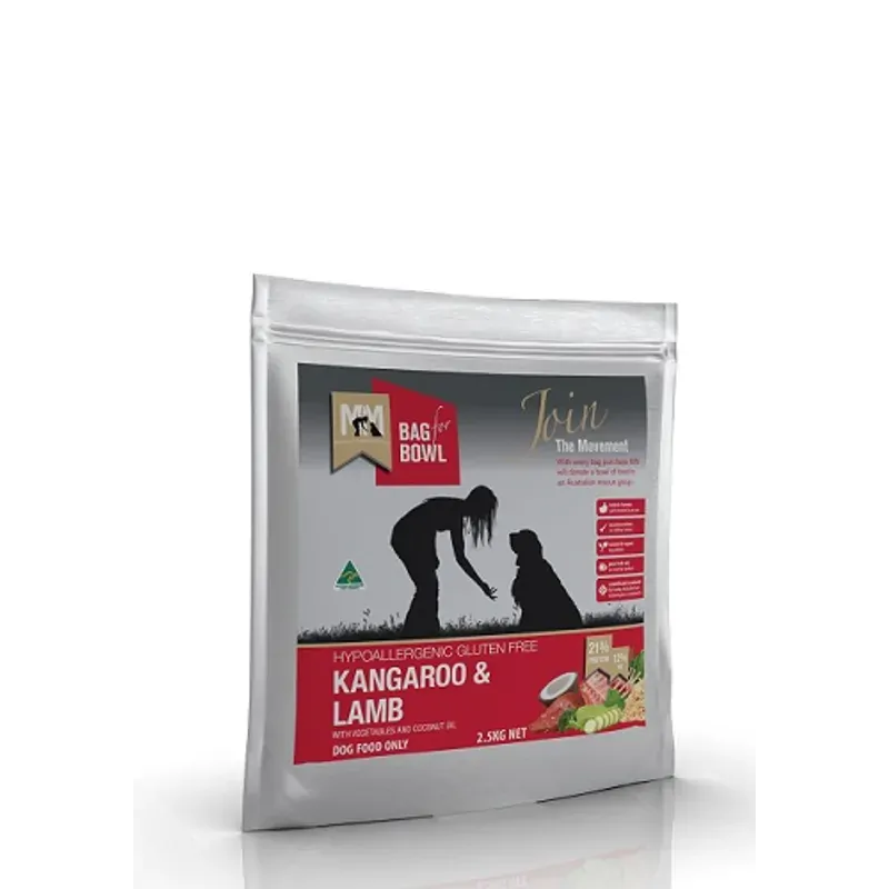 Meals for Mutts Kangaroo and Lamb Dry Dog Food 2.5kg