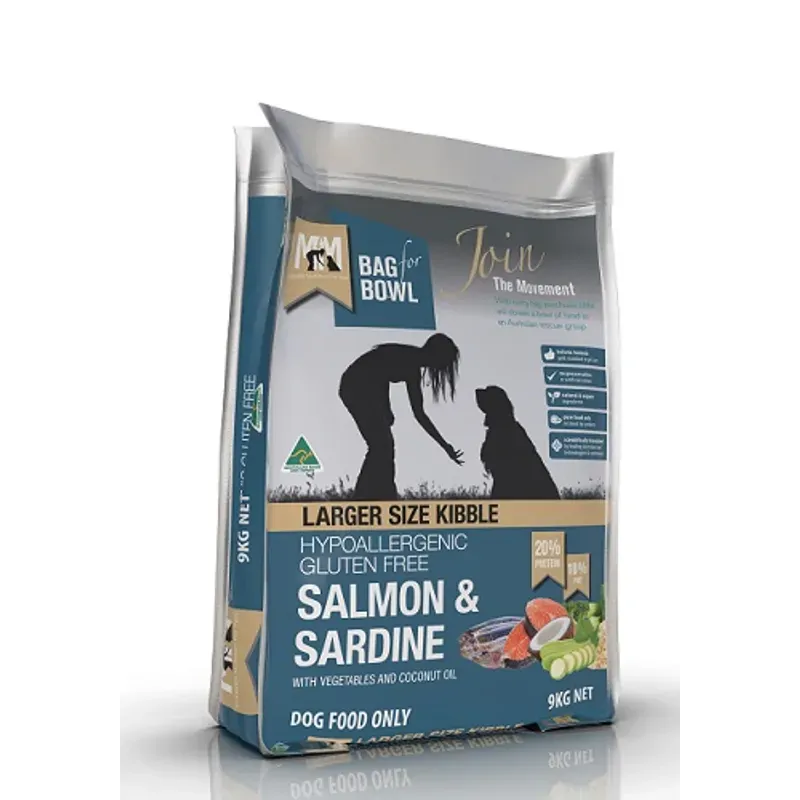 Meals for Mutts Salmon and Sardine Large Kibble Dry Dog Food 9kg