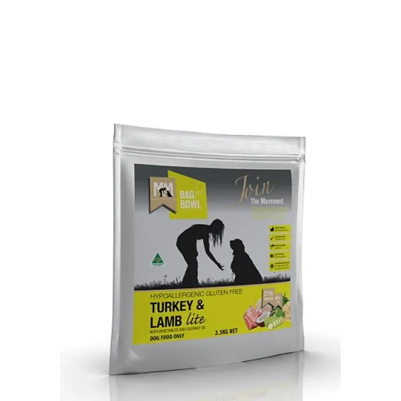 Meals for Mutts Lite Turkey and Lamb Dry Dog Food 2.5kg