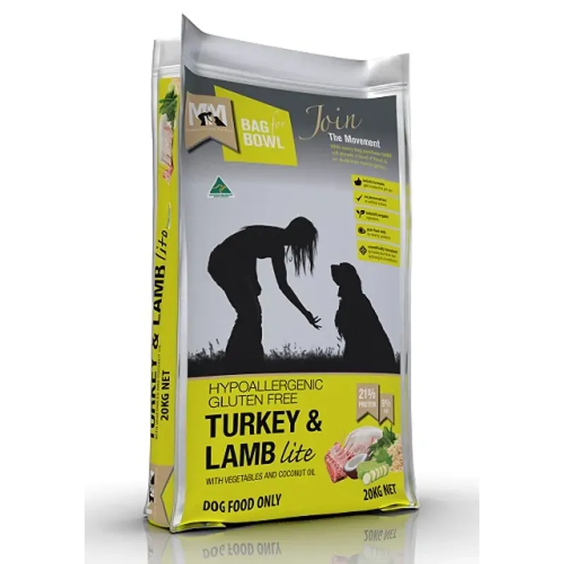 Meals for Mutts Lite Turkey and Lamb Dry Dog Food 20kg