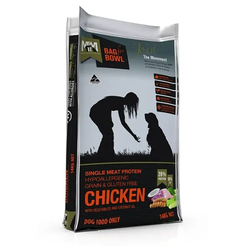 Meals for Mutts Grain Free Single Protein Chicken Dry Dog Food 14kg