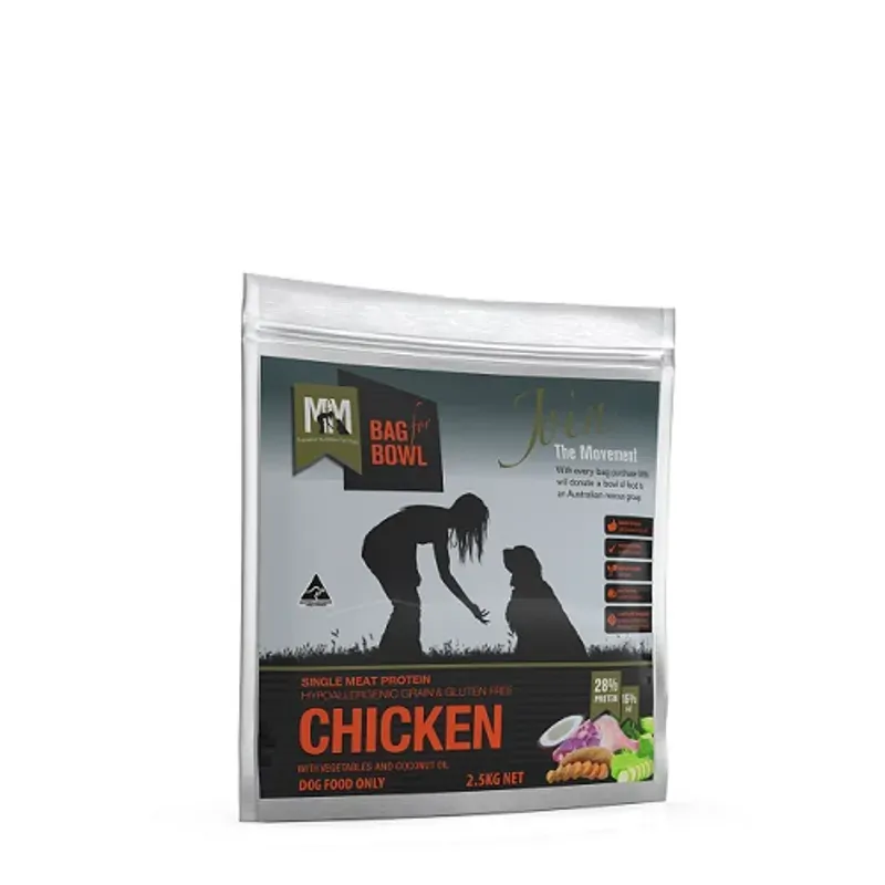 Meals for Mutts Grain Free Single Protein Chicken Dry Dog Food 2.5kg