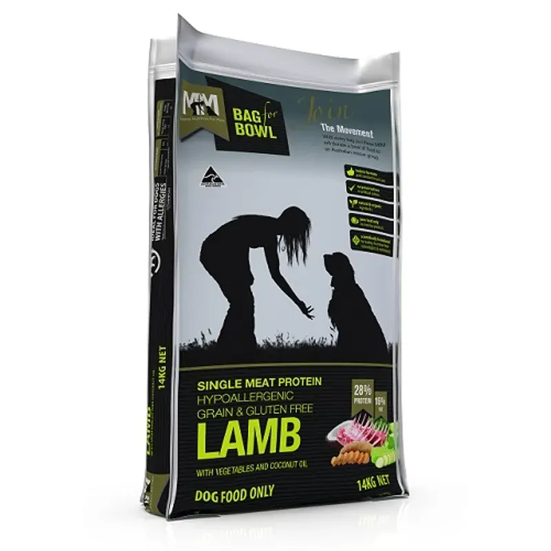 Meals for Mutts Grain Free Single Protein Lamb Dry Dog Food 14kg