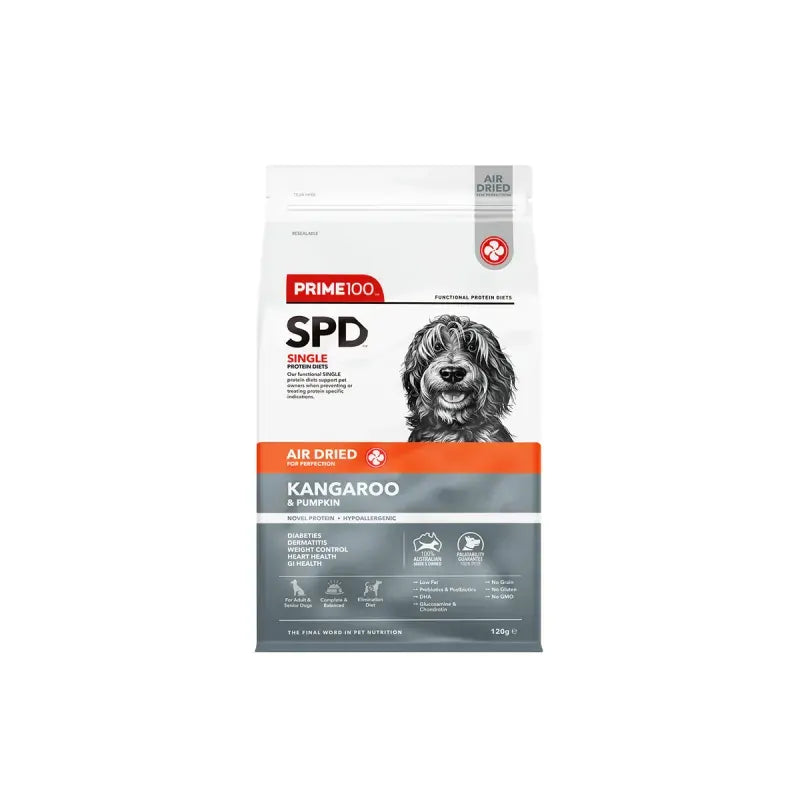 Prime Spd Air Dried Kangaroo & Pumpkin 120Gm
