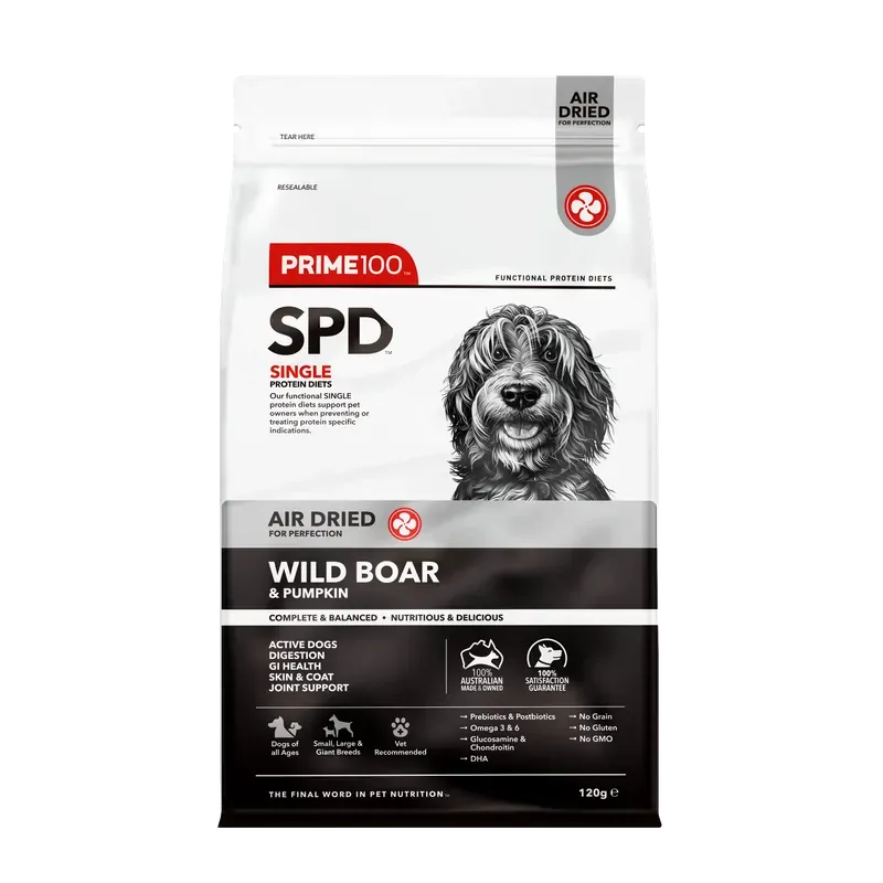 Prime 100 Spd Wild Boar & Pumpkin Air Dried 120G