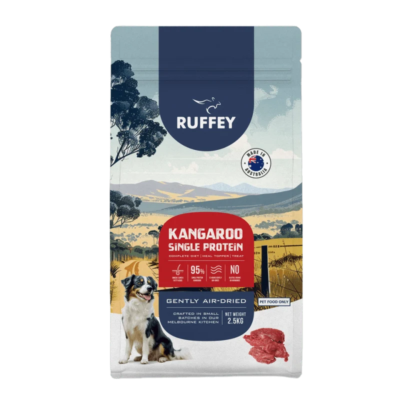 Ruffey Air Dried Dog Food Kangaroo 2.5kg
