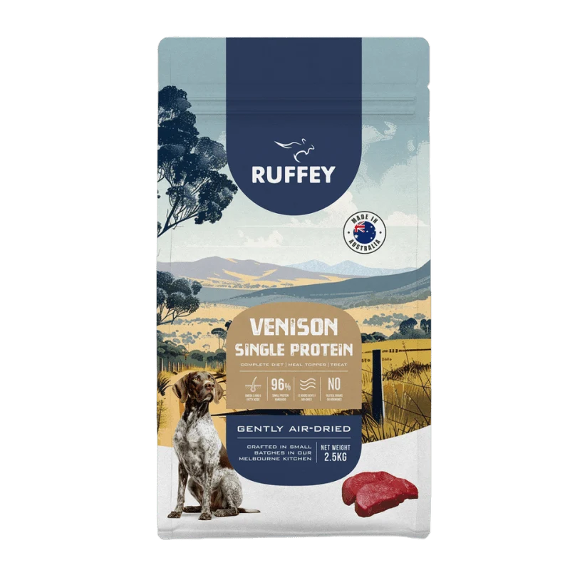Ruffey Air Dried Dog Food Venison 2.5kg