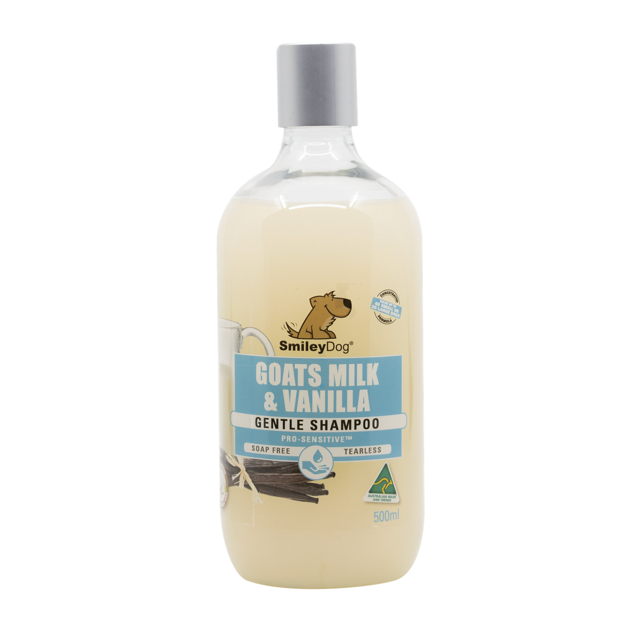 Smiley Dog Organic Goats Milk And Vanillapro-Sensitive Shamp